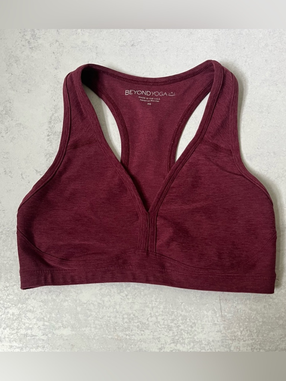 Beyond Yoga Bra XS Red Space Dye Racerback